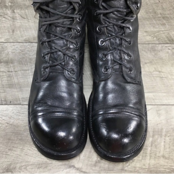Vtg Vietnam Era Combat Boots 1967 USGI USMC ARMY Leather Cap Toe BFG Size 10.5 - Picture 5 of 13